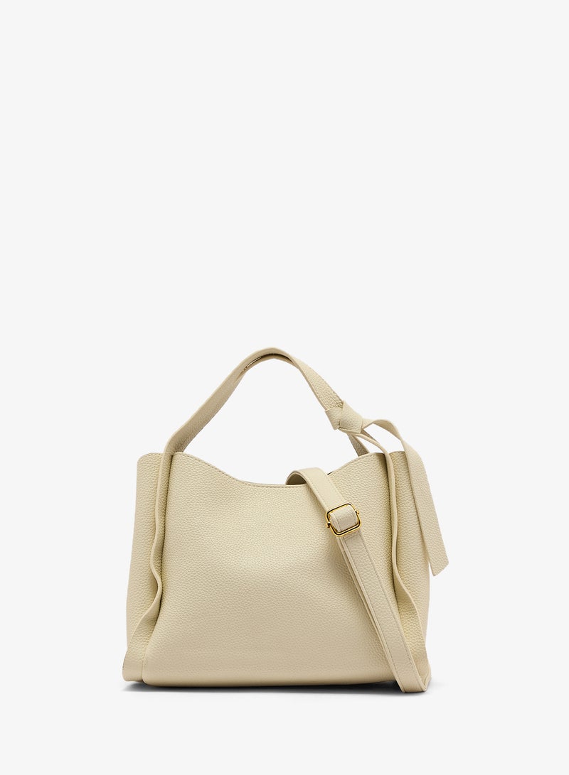 ELLA bucket bag with top handle and strap - Image 1